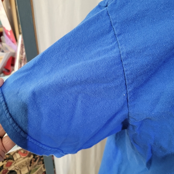 (4088)Gildan Tshirt, L. Blue, short sleeve - Picture 3 of 6